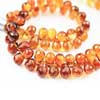INE Natural Untreated Brandy Citrine Faceted Tear Drop Beads Strand Rondelles Length is 8 Inches & Sizes from 6.5mm approx. 